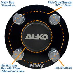 20x10.00-8 Atv Remorque Kit P332 Herbe Alko Essieux de Moyeu & Stub Hitch 750kgs