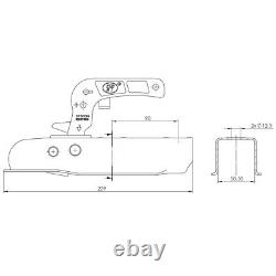20x10.00-8 Atv Remorque Kit P332 Herbe Alko Essieux de Moyeu & Stub Hitch 750kgs