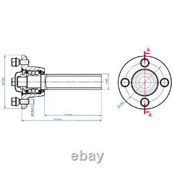20x10.00-8 Double Axe Quad Atv Remorque Kit 4 Roues Wanda P332 Sans Attelage