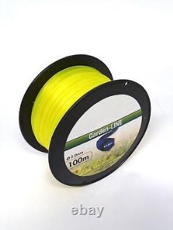 Aluminium Fadenkopf Tête de Coupe Motorsense Débroussailleuse + 100m Fil 3 MM