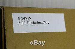 B. 14757 5L Dosierkanister Acier Inox 400x240x190mm Rotatif avec Ventilation Neuf