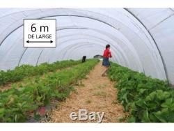 Bâche transparente 6m de large, longueur de 10m (6m x 10m) pour serre de jardin