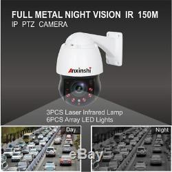 Caméra rotative vision nuit IR laser 150m 360° réels IP66 Zoom 20x