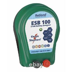Clôture Électrificateur Rutland ESB100 3v 0.1J 0.8km Compact Portable 3yr