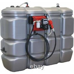 Cuve de stockage gasoil PEHD DP 2000 litres avec pompe