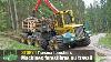 Des Machines Foresti Res Modernes En Action Travail Forestier Avec Abatteuses Et Porteurs
