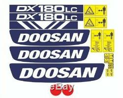 Doosan DX180LC Set complet pour autocollant, adhésif et autocollant pour pelle