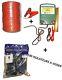 ELECTRIFICATEUR DE CLOTURE BATTERIE 12V + 250M de Corde + 100 ISOLATEURS