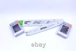 Guide De Coupe Stihl 3003 000 5221 50Cm 1,6 3/8 + 2X Chaînes Complètes