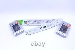 Guide De Coupe Stihl 3003 000 5221 50Cm 1,6 3/8 + 2X Chaînes Complètes