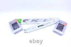 Guide De Coupe Stihl 3003 000 9421 50Cm 1,6 3/8 + 2X Chaînes Plein Meisel