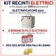 Kit de CLÔTURE électrique 500 mt Electrificateur E/220 V + Isolateurs + Fil