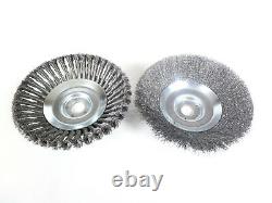 Pack Double Brosse de Mauvaises Herbes pour Motorsense Torsadé / Doux 200x25,4mm