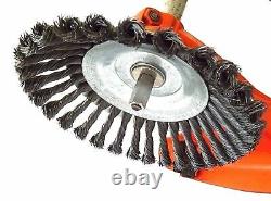 Pack Double Brosse de Mauvaises Herbes pour Motorsense Torsadé / Doux 200x25,4mm