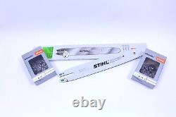 STIHL Ensemble Voie de Guidage 3005 000 4713 40cm 1,6.325+ 2x Chaîne Plein