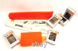 STIHL Ensemble Voie de Guidage 6121 50cm 1,6 3/8 + Protection + Boîte + 5x