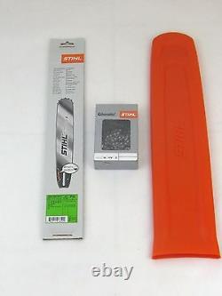 STIHL Rollomatic E 37cm 1,6 3003 000 6811 + 1 Halbmeißelkette + Protège-guide