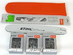 Stihl E37cm 0,325 1,6mm (3003 000 6811) 3xHalbmeißelketten Protège-guide