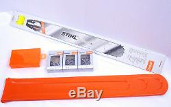 Stihl Ensemble Guide Rail 3003 000 6041 75cm 1,6 3/8 + Boîte Protection 3