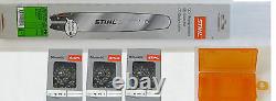 Stihl Voie de Guidage Rollomatic E Mini 30cm 3/8 P 1,1mm+3 Chaînes+Kettenbox
