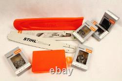 Stihl Voie de guidage 6817 Boîte Protection 5 Chaînes Semi-burin 74TG Set