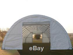 Tunnel agricole Abri de Stockage 9,15x20 x4,5m PVC, Blanc