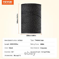 VEVOR Fil de Clôture Électrique Polyester Cuivre 305m pour Chevaux Bovins Bétail