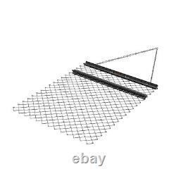 VEVOR Herse Traînée à Chaîne 1550x1235 mm pour Nivellement de Terrain Gazon VTT