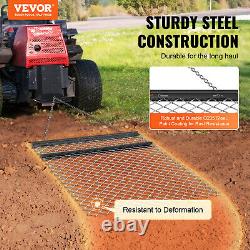VEVOR Herse Traînée à Chaîne 1550x1235 mm pour Nivellement de Terrain Gazon VTT