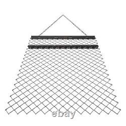 VEVOR Herse Traînée à Chaîne 1550x1235 mm pour Nivellement de Terrain Gazon VTT