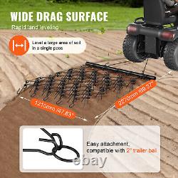 VEVOR Herse Traînée à Chaîne 2270x1210 mm pour Nivellement de Terrain Gazon VTT