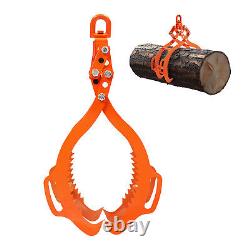 VEVOR Pince Forestière Levage Troncs Bûches Acier Pivotante 710 mm 4 Griffes