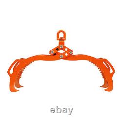 VEVOR Pince Forestière Levage Troncs Bûches Acier Pivotante 710 mm 4 Griffes