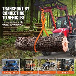 VEVOR Pince Forestière de Levage Rotative pour Troncs Bûches 812,8 mm 2 Griffes