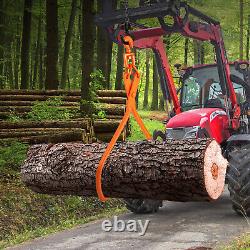 VEVOR Pince Forestière de Levage Rotative pour Troncs Bûches 812,8 mm 2 Griffes