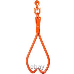 VEVOR Pince Forestière de Levage Rotative pour Troncs Bûches 812,8 mm 2 Griffes