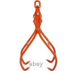 VEVOR Pince Forestière de Levage pour Troncs Bûches 711,2 mm 4 Griffes 1000 kg