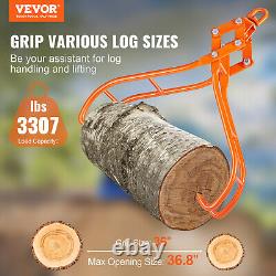 VEVOR Pince Forestière de Levage pour Troncs Bûches 914,4 mm 4 Griffes 1500 kg